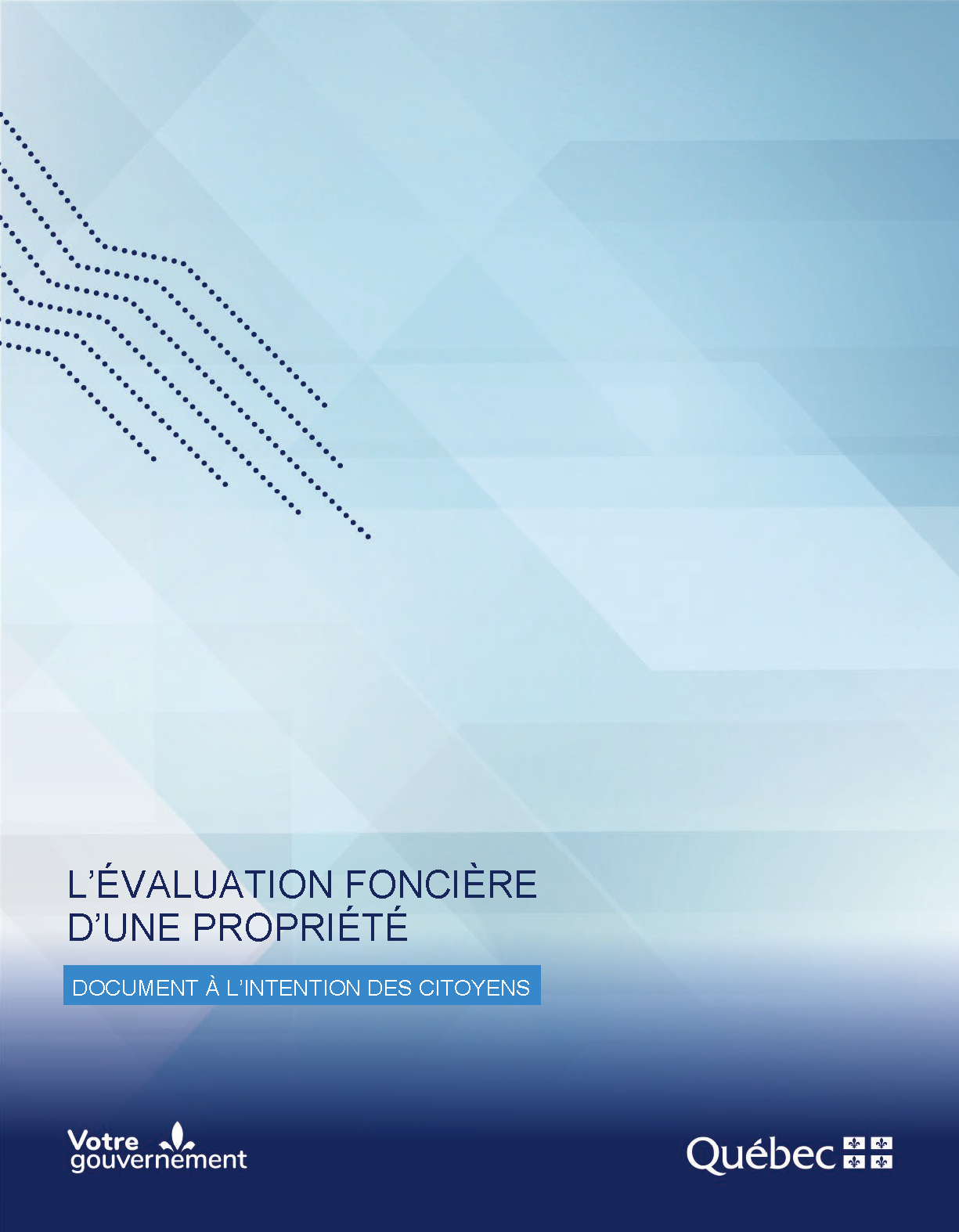 Page couverture Évaluation foncière